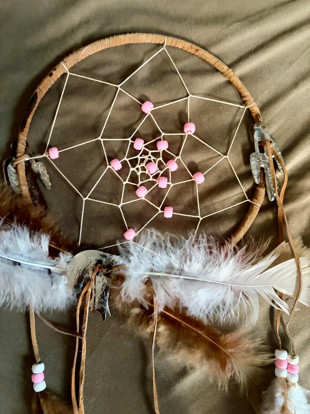Two Dream Catchers both 12x12 inches - Thumbnail 2