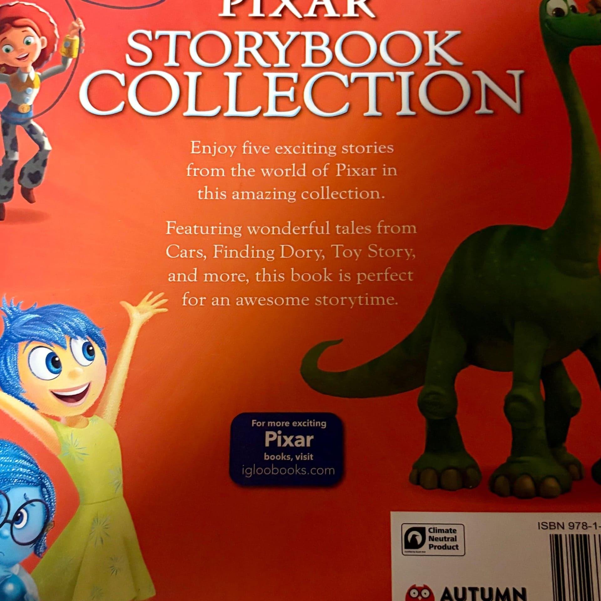 Disney Pixar Storybook Collection: 5 Exciting Stories to Share Hardcover and Fr - Thumbnail 4