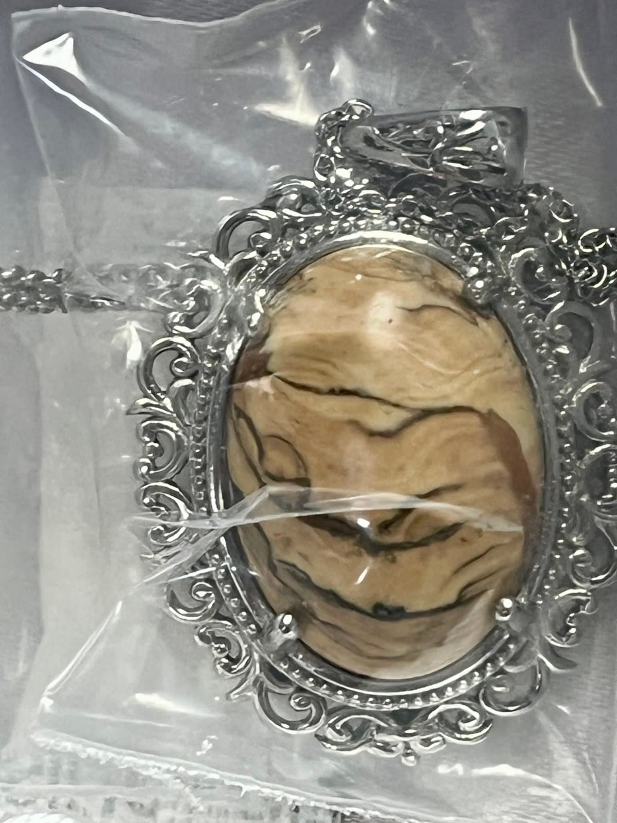 Jasper Pendant Necklace - Thumbnail 2