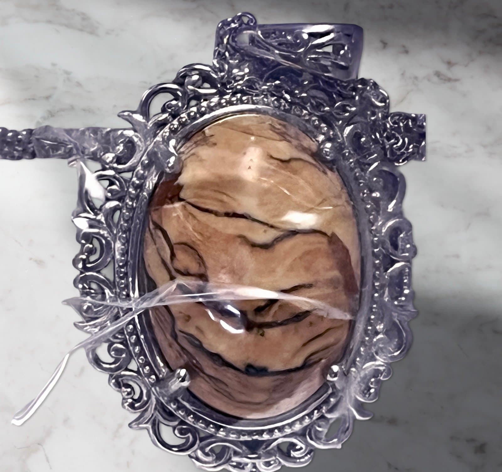 Jasper Pendant Necklace - Image 1