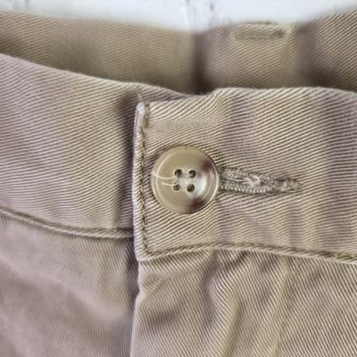 Polo Ralph Lauren Men's 40" Khaki Beige Chino Flat Front Shorts - Thumbnail 3