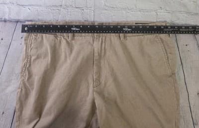Polo Ralph Lauren Men's 40" Khaki Beige Chino Flat Front Shorts - Thumbnail 8