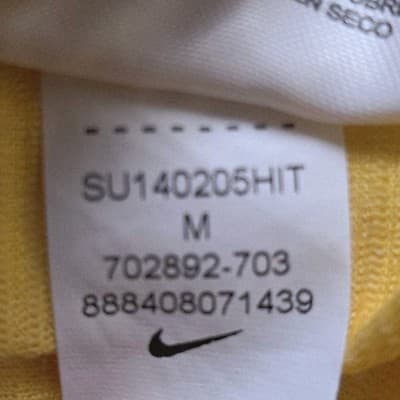 Nike Golf Men's Medium Bright Yellow Dri-Fit Short Sleeve Polo Shirt - Thumbnail 6