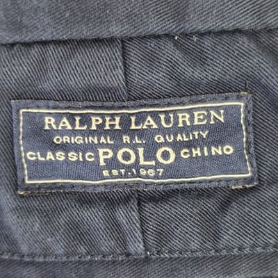 Polo Ralph Lauren Boys 18" Blue Twill Casual Classic Chino Shorts - Thumbnail 3