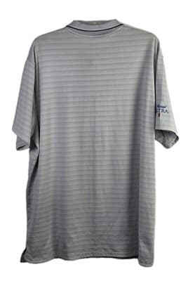 Nike Dri-fit Men's XL Gray / Pinstripes Michelob Ultra S/S Golf Shirt - Thumbnail 10
