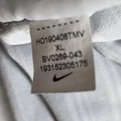 Nike Dri-fit Men's XL Gray / Pinstripes Michelob Ultra S/S Golf Shirt - Thumbnail 5
