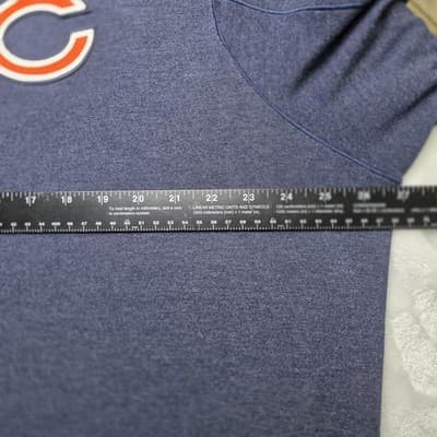 NIKE Chicago Bears XXL Blue 1/2 Zip Dri-Fit Long Sleeve Pullover - Thumbnail 12