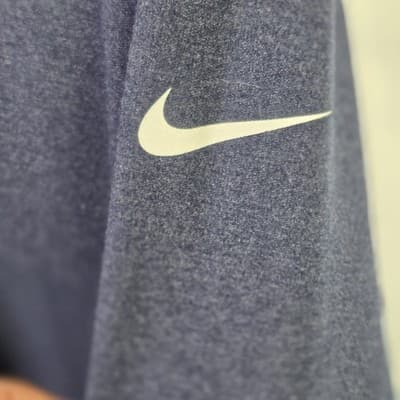 NIKE Chicago Bears XXL Blue 1/2 Zip Dri-Fit Long Sleeve Pullover - Thumbnail 4