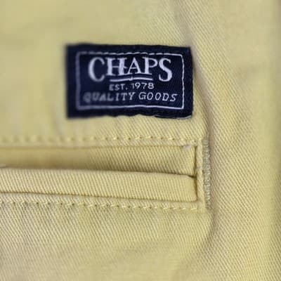 Chaps Yellow Shorts Men's Size 34 Flat Front Summer Beach Fun Golf - Thumbnail 10