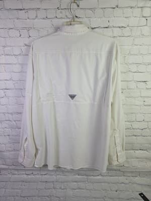Columbia Men's XL White PFG Omni Shield Long Sleeve Fishing Shirt - Thumbnail 7