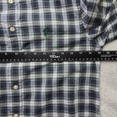 Ralph Lauren Boys Large 14 / 16 Plaid Button Down Shirt - Thumbnail 4