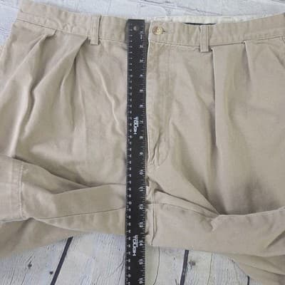 Polo Ralph Lauren Men's 38" Beige Chino Shorts - Thumbnail 9