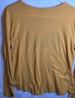 Victoria’s Secret Pink Women's Size M Yellow Tshirt - Thumbnail 4