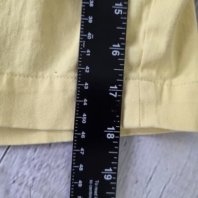 Chaps Yellow Shorts Men's Size 34 Flat Front Summer Beach Fun Golf - Thumbnail 6