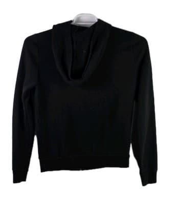 Victoria Secret Pink Womens Small Black Full Zip Hoodie - Thumbnail 4