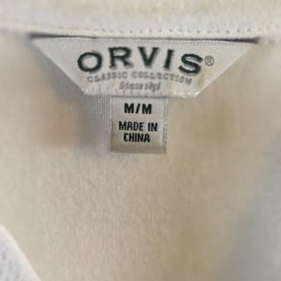 Orvis Women's Medium Classic Collection 3/4 Sleeve Split Neck Top - Thumbnail 2