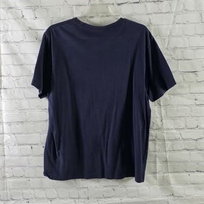 Chap Men's Large Blue " Oyster Bar "l Graphic Print Short Sleeve T-Shirt - Thumbnail 6