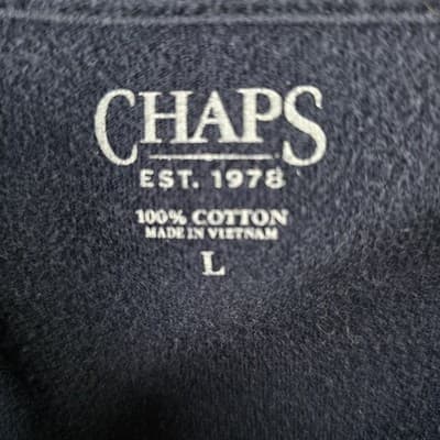 Chap Men's Large Blue " Oyster Bar "l Graphic Print Short Sleeve T-Shirt - Thumbnail 3