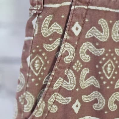 American Rag Men's 29" Brown Paisley Cargo Shorts - Thumbnail 4