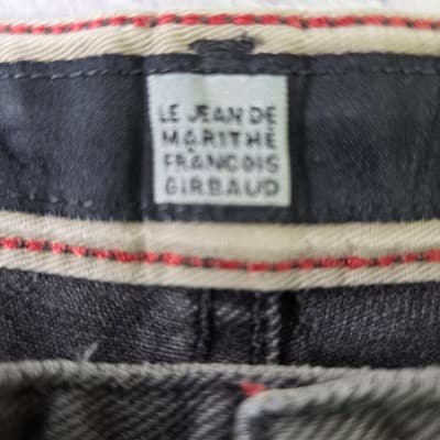 Vintage Marithe Francois Girbaud Men's Size 42 Black Jean Shorts - Thumbnail 6