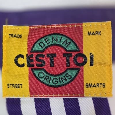 Vintage C’est Toi Unisex Small Multicolored Striped Steet Smarts Shorts - Thumbnail 8
