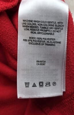 Columbia Women's Large Red Lightweight Pocketed Hoodie - Thumbnail 2