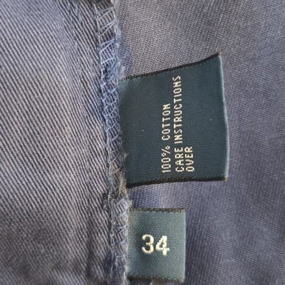 Polo Ralph Lauren Men's 34 BlueTwill Casual Classic Chino Shorts - Thumbnail 3
