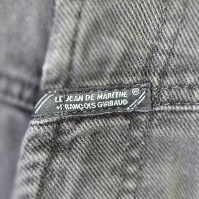 Vintage Marithe Francois Girbaud Men's Size 42 Black Jean Shorts - Thumbnail 3