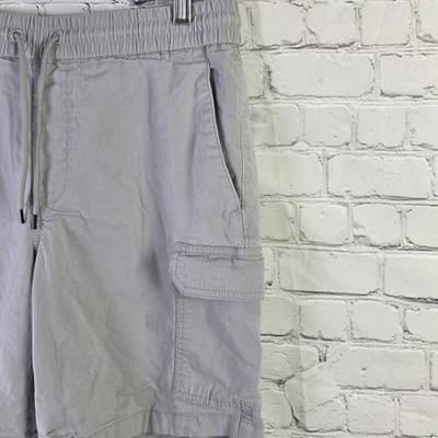 Original Penguin Men's Medium Gray Cargo Shorts - Thumbnail 3