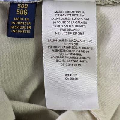 Polo Ralph Lauren Big & Tall Men's 50" Classic Fit Stretch Golf Shorts - Thumbnail 4