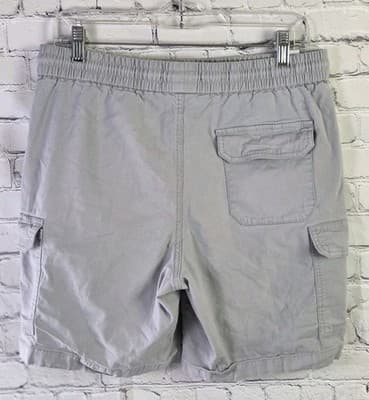Original Penguin Men's Medium Gray Cargo Shorts - Thumbnail 12
