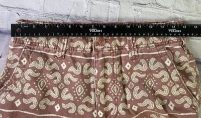 American Rag Men's 29" Brown Paisley Cargo Shorts - Thumbnail 5