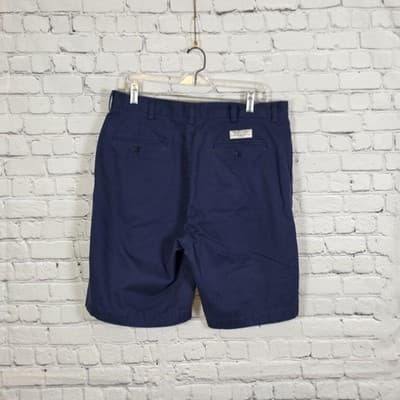 Polo Ralph Lauren Men's 34 BlueTwill Casual Classic Chino Shorts - Thumbnail 7