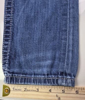 Miss Me Jeans Girls Size 14 Blue Denim Skinny Straight Jeans - JK595853 - Thumbnail 10
