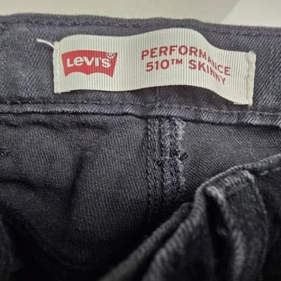 Levi’s Men's 510 Skinny Black Stone Jeans - Size 12 Regular (26W x 267) - Thumbnail 3