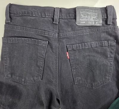 Levi’s Men's 510 Skinny Black Stone Jeans - Size 12 Regular (26W x 267) - Thumbnail 6