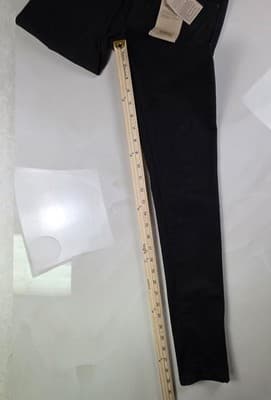 NWT Levi's 711 Skinny High Rise Jeans - Black, Hypersoft Fabric, Size 24W - Thumbnail 5