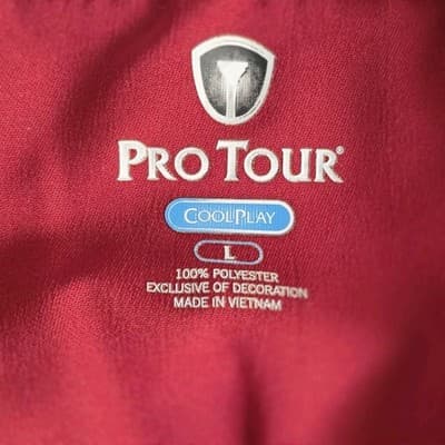 Pro Tour Men's Large Red "Cool Play" Mesh Lined Windbreaker - Thumbnail 2