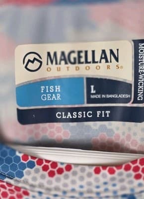Magellan Outdoors Women’s Large Blue & Pink Long Sleeve Camo Performance Shirt - Thumbnail 2