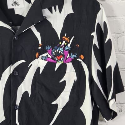 2024 Disney Parks Adults Small Halloween Stitch Camp Shirt - Thumbnail 2