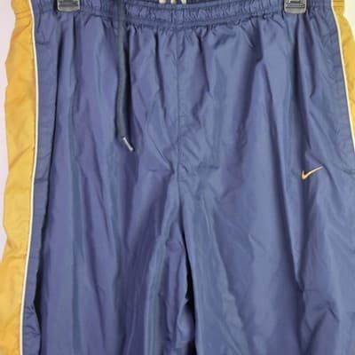 Vintage Nike Men's XL Navy Blue & Gold Windbreaker Set - Thumbnail 10