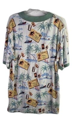 Daniel Cremieux Men's White Floral Short Sleeve Polo Shirt - Thumbnail 7