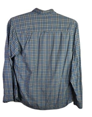 Columbia Men's Large Blue Plaid Omni Bay Titanium Long Sleeve Button Down Shirt - Thumbnail 11