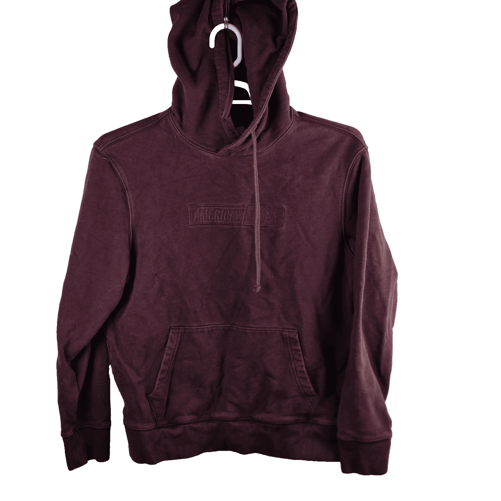 American Eagle Men's Medium Maroon Long Sleeve Sweatshirt - Image 1
