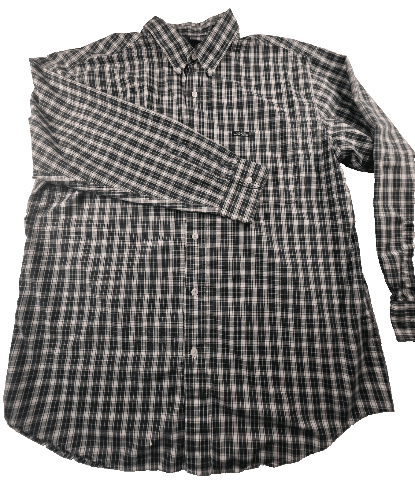 Chaps Mens XL Green Tartan Multicolored Button Down Shirt - Image 1