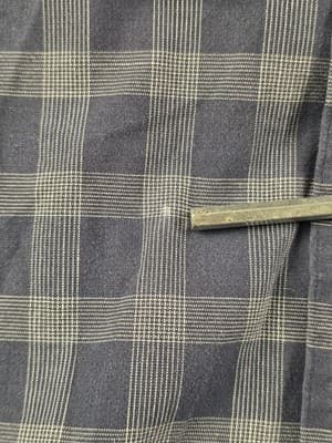Vintage Chaps Ralph Lauren Men's Shirt XL Blue/Grey Plaid Long Sleeve Shirt - Thumbnail 6