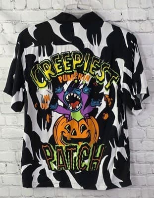 2024 Disney Parks Adults Small Halloween Stitch Camp Shirt - Thumbnail 10