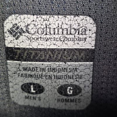 Columbia Men's Large Blue Plaid Omni Bay Titanium Long Sleeve Button Down Shirt - Thumbnail 4