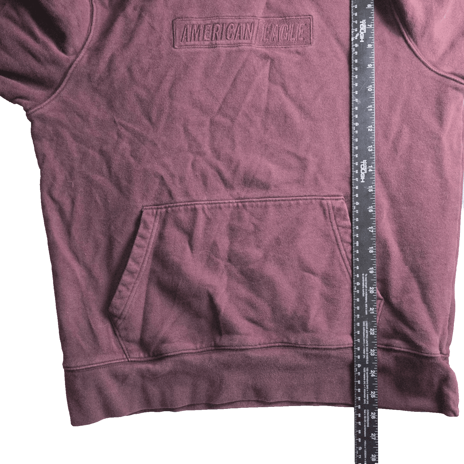 American Eagle Men's Medium Maroon Long Sleeve Sweatshirt - Thumbnail 10