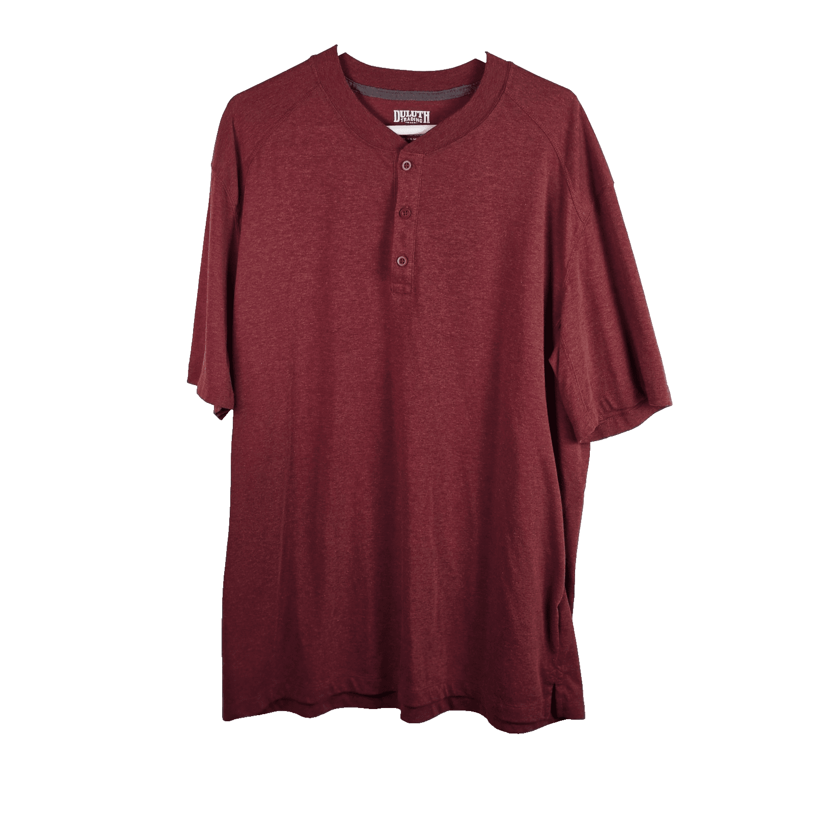 Duluth Trading Men's XL Red Long Sleeve Henley - Image 1